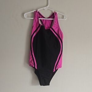 Speedo Pink and Black Swimsuit
